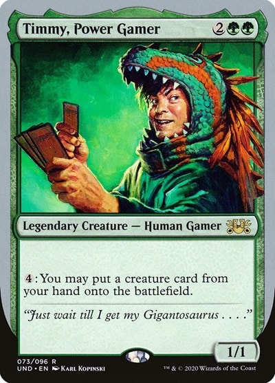 Timmy Power Gamer (UND) #73 Rare (Lightly Played) Unsanctioned Magic: The Gathering: 2020