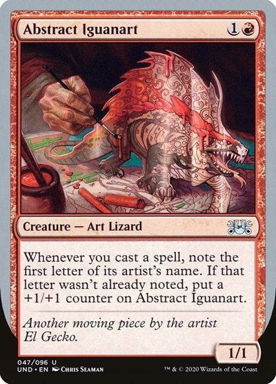 Abstract Iguanart (UND) #47 Uncommon (Lightly Played) Unsanctioned Magic: The Gathering: 2020