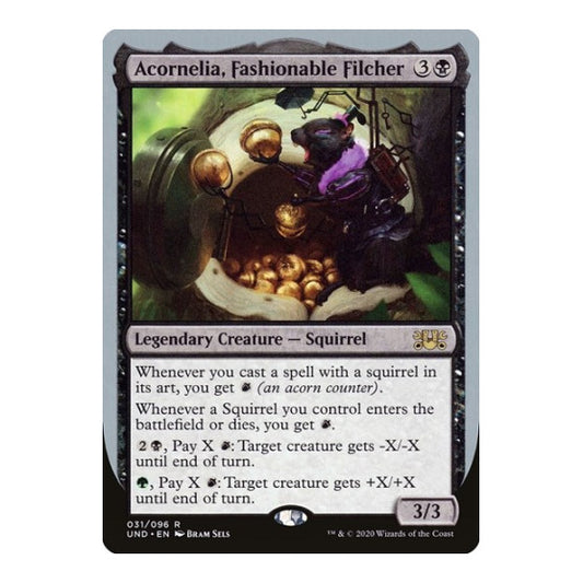 Acornelia, Fashionable Filcher (UND) #31 Rare (Lightly Played) Unsanctioned Magic: The Gathering: 2020