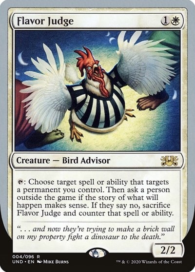 Flavor Judge (UND) #4 Rare (Lightly Played) Unsanctioned Magic: The Gathering: 2020