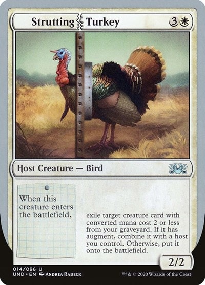 Strutting Turkey (UND) #14 Uncommon (Lightly Played) Unsanctioned Magic: The Gathering: 2020