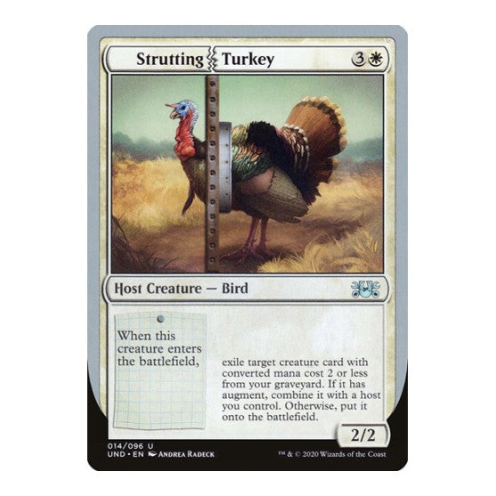Strutting Turkey (UND) #14 Uncommon (Lightly Played) Unsanctioned Magic: The Gathering: 2020