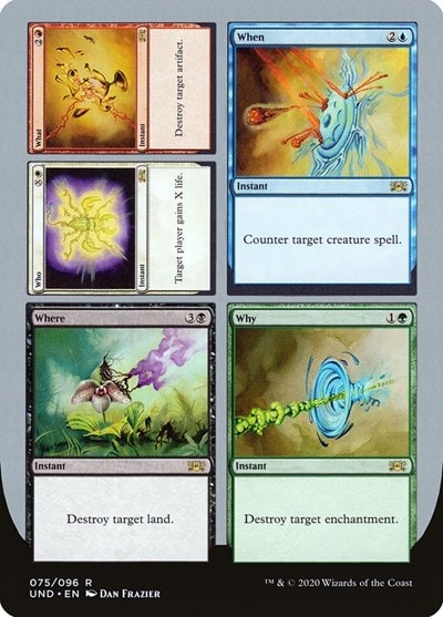 Who What When Where Why (UND) #75 Rare (Lightly Played) Unsanctioned Magic: The Gathering: 2020