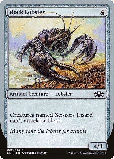 Rock Lobster (UND) #82 Common (Lightly Played) Unsanctioned Magic: 2020