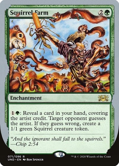 Squirrel Farm (UND) #71 Rare (Lightly Played) Unsanctioned Magic: The Gathering: 2020
