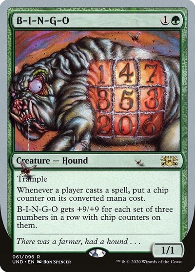 B I N G O (UND) #61 Rare (Lightly Played) Unsanctioned Magic: The Gathering: 2020