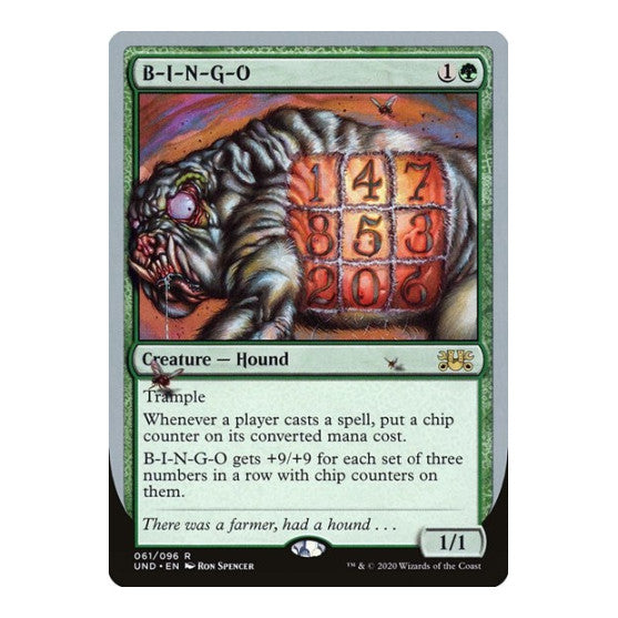 B-I-N-G-O (UND) #61 Rare (Lightly Played) Unsanctioned Magic: The Gathering: 2020
