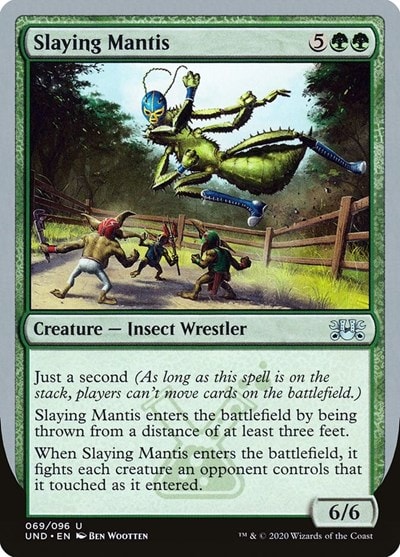 Slaying Mantis (UND) #69 Uncommon (Lightly Played) Unsanctioned Magic: The Gathering: 2020
