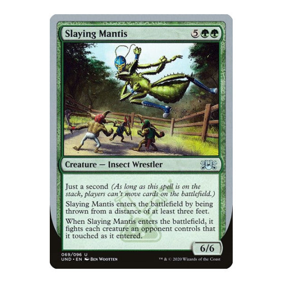 Slaying Mantis (UND) #69 Uncommon (Lightly Played) Unsanctioned Magic: The Gathering: 2020
