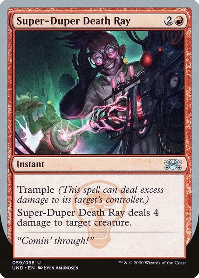 Super Duper Death Ray (UND) #59 Uncommon (Lightly Played) Unsanctioned Magic: The Gathering: 2020