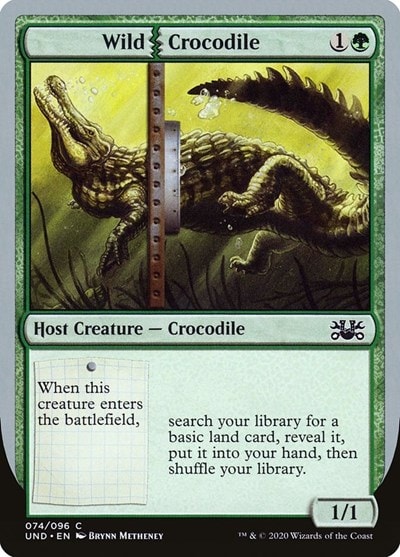 Wild Crocodile (UND) #74 Common (Lightly Played) Unsanctioned Magic: The Gathering: 2020