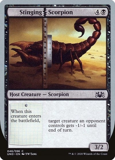 Stinging Scorpion (UND) #46 Common (Lightly Played) Unsanctioned Magic: The Gathering: 2020