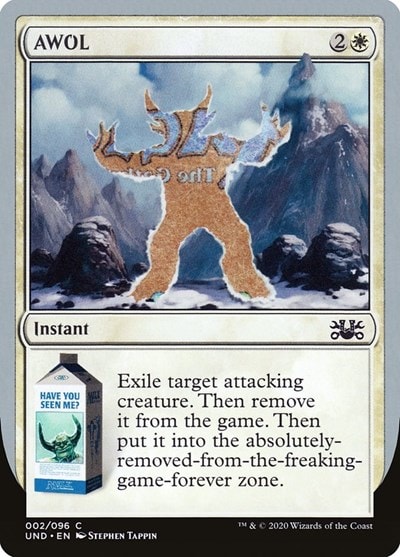 AWOL (UND) #2 Common (Lightly Played) Unsanctioned Magic: The Gathering: 2020