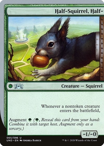 Half Squirrel Half (UND) #65 Uncommon (Lightly Played) Unsanctioned Magic: The Gathering: 2020