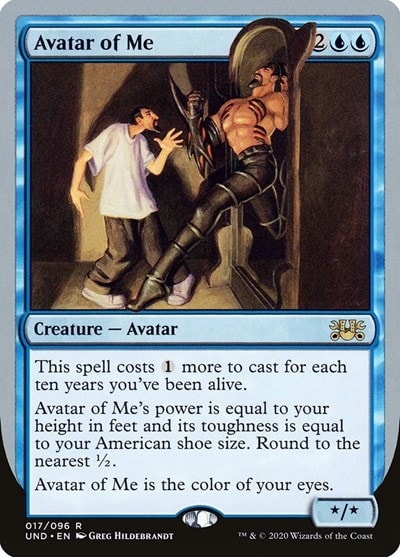 Avatar of Me (UND) #17 Rare (Lightly Played) Unsanctioned Magic: The Gathering: 2020