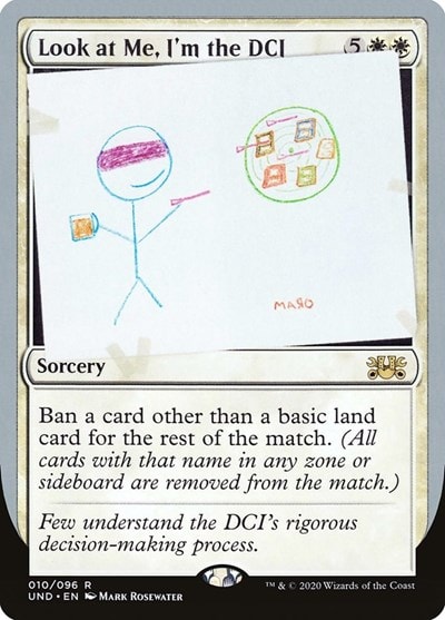 Look at Me Im the DCI (UND) #10 Rare (Lightly Played) Unsanctioned Magic: The Gathering: 2020