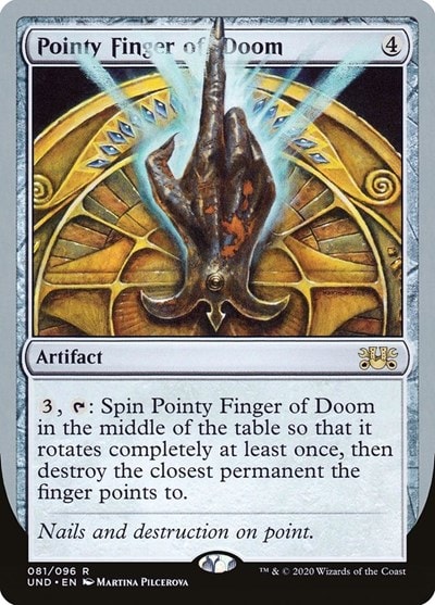 Pointy Finger of Doom (UND) #81 Rare (Lightly Played) Unsanctioned Magic: The Gathering: 2020