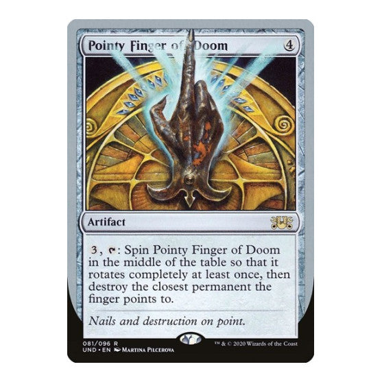 Pointy Finger of Doom (UND) #81 Rare (Lightly Played) Unsanctioned Magic: The Gathering: 2020