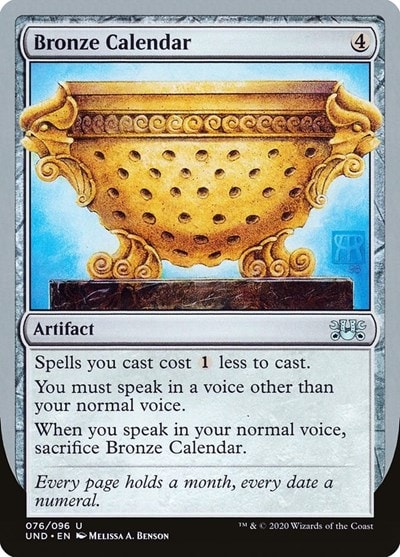 Bronze Calendar (UND) #76 Uncommon (Lightly Played) Unsanctioned Magic: The Gathering: 2020