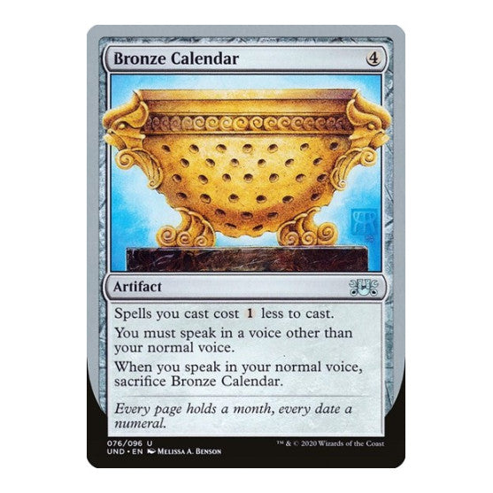 Bronze Calendar (UND) #76 Uncommon (Lightly Played) Unsanctioned Magic: The Gathering: 2020