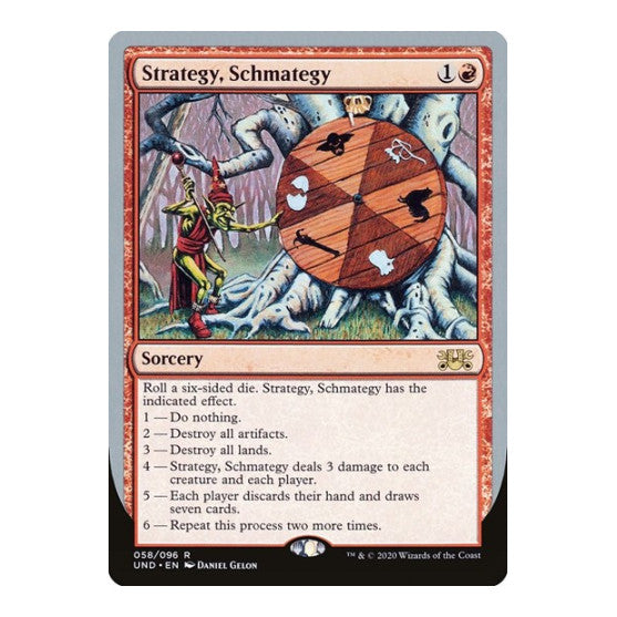 Strategy, Schmategy (UND) #58 Rare (Lightly Played) Unsanctioned Magic: The Gathering: 2020