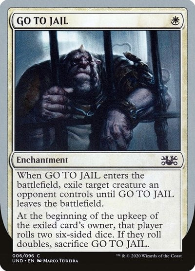 GO TO JAIL (UND) #6 Common (Lightly Played) Unsanctioned Magic: The Gathering: 2020