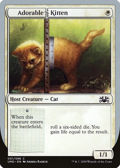 Adorable Kitten (UND) #1 Common (Lightly Played) Unsanctioned Magic: The Gathering: 2020
