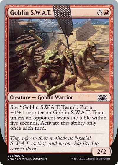 Goblin SWAT Team (UND) #52 Common (Lightly Played) Unsanctioned Magic: The Gathering: 2020