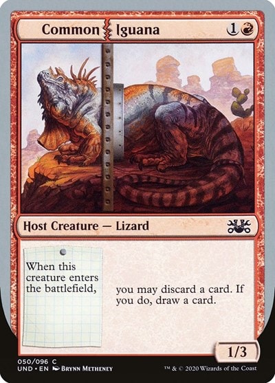 Common Iguana (UND) #50 Common (Lightly Played) Unsanctioned Magic: The Gathering: 2020