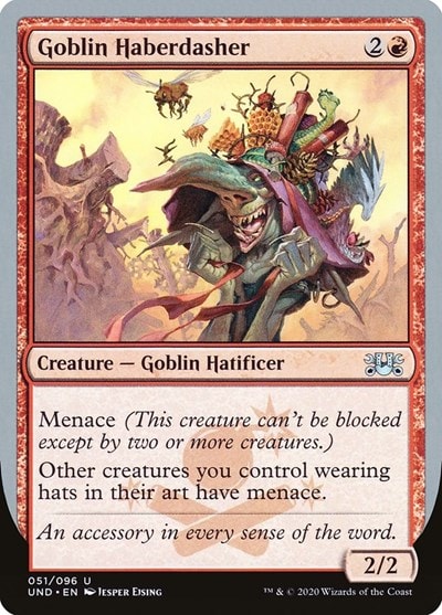 Goblin Haberdasher (UND) #51 Uncommon (Lightly Played) Unsanctioned Magic: The Gathering: 2020