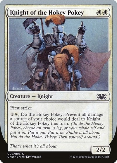 Knight of the Hokey Pokey (UND) #8 Common (Lightly Played) Unsanctioned Magic: The Gathering: 2020
