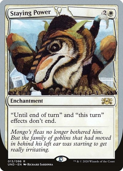 Staying Power (UND) #13 Rare (Lightly Played) Unsanctioned Magic: 2020