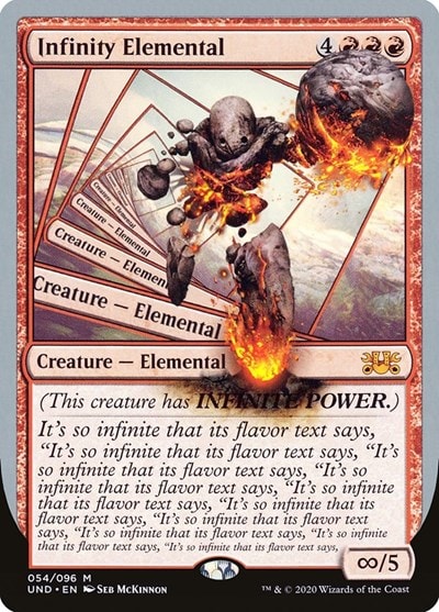 Infinity Elemental (UND) #54 Mythic Rare (Lightly Played) Unsanctioned Magic: The Gathering: 2020