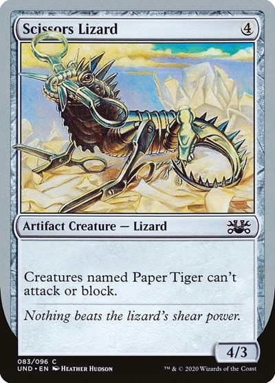 Scissors Lizard (UND) #83 Common (Lightly Played) Unsanctioned Magic: The Gathering: 2020