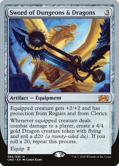Sword of Dungeons and Dragons (UND) #84 Mythic Rare (Lightly Played) Unsanctioned Magic: The Gathering: 2020