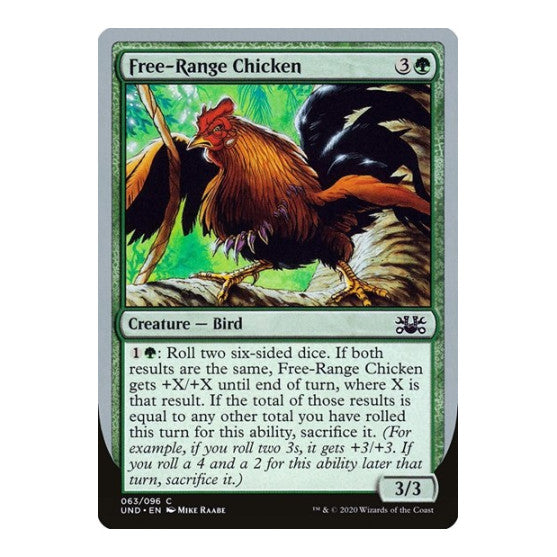 Free-Range Chicken (UND) #63 Common (Lightly Played) Unsanctioned Magic: The Gathering: 2020