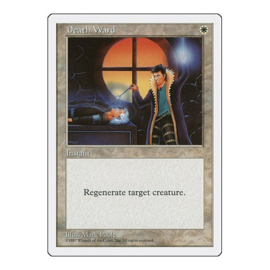 Death Ward (5ED) #25 Common (Heavily Played) Fifth Edition Magic: The Gathering: 1997