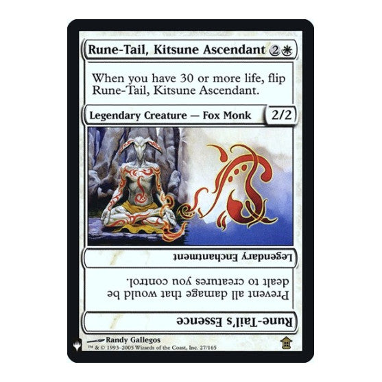 Rune-Tail, Kitsune Ascendant (LIST) #27 Rare (Lightly Played) The List Reprints Magic: The Gathering: 2026