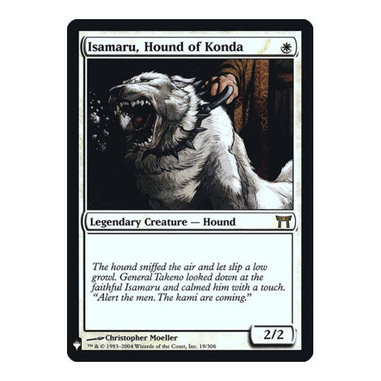 Isamaru, Hound of Konda (LIST) #19 Rare (Foil Lightly Played) The List Reprints Magic: The Gathering: 2026