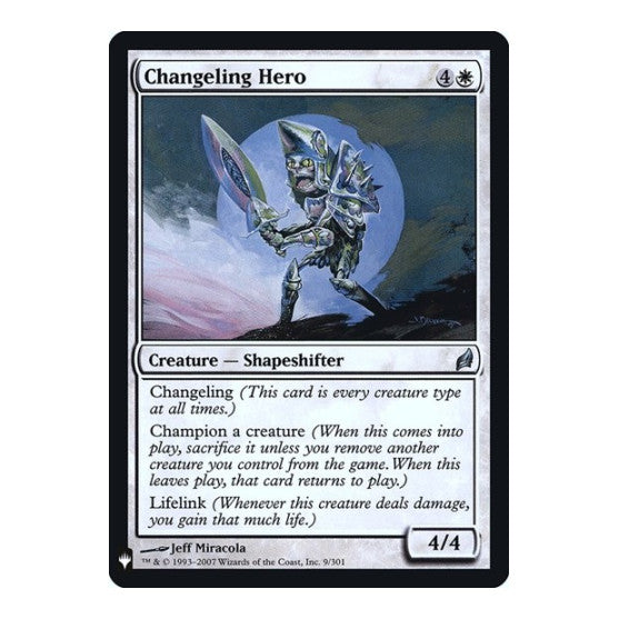 Changeling Hero (LIST) #9 Uncommon The List Reprints Magic: The Gathering: 2026
