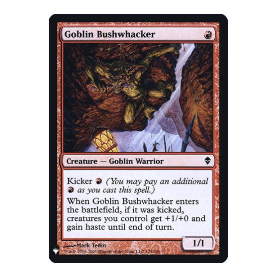 Goblin Bushwhacker (LIST) #125 Common (Foil Lightly Played) The List Reprints Magic: The Gathering: 2026