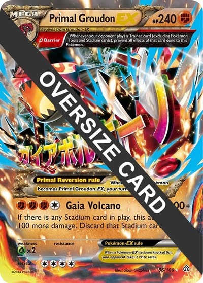 Primal Groudon EX - 86/160 (PR) #086/160 Promo (Holofoil Damaged) Jumbo Cards Pokemon: 2015