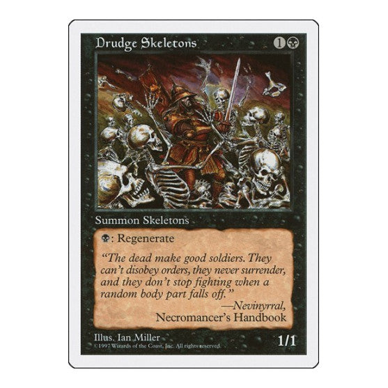 Drudge Skeletons (5ED) #157 Common (Lightly Played) Fifth Edition Magic: The Gathering: 1997