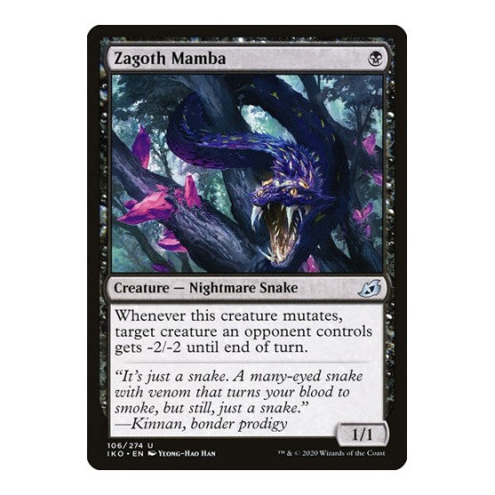 Zagoth Mamba (IKO) #106 Uncommon (Foil Lightly Played) Ikoria: Lair of Behemoths Magic: The Gathering: 2020