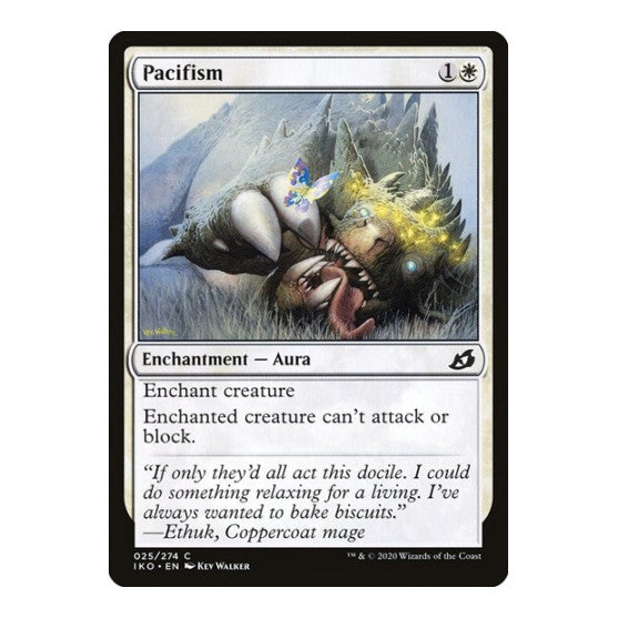 Pacifism (IKO) #25 Common Ikoria: Lair of Behemoths Magic: The Gathering: 2020