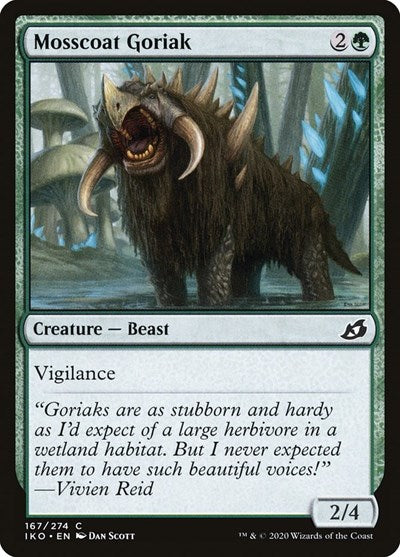 Mosscoat Goriak (IKO) #167 Common (Foil Lightly Played) Ikoria: Lair of Behemoths Magic: The Gathering: 2020