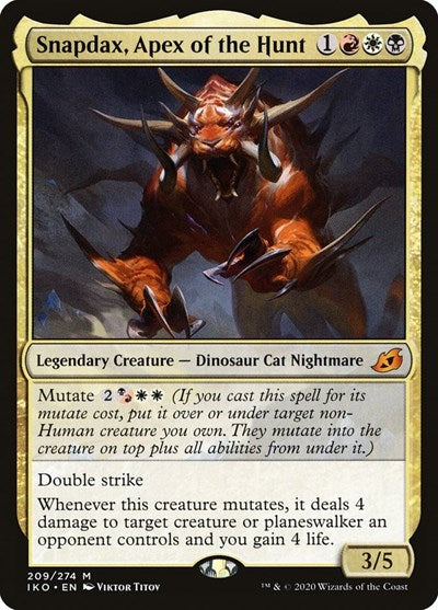 Snapdax Apex of the Hunt (IKO) #209 Mythic Rare (Lightly Played) Ikoria: Lair of Behemoths Magic: The Gathering: 2020