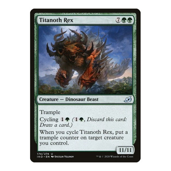 Titanoth Rex (IKO) #174 Uncommon Ikoria: Lair of Behemoths Magic: The Gathering: 2020