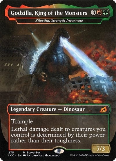 Godzilla, King of the Monsters - Zilortha, Strength Incarnate (BABP) #275 Promo (Foil Near Mint) Buy-A-Box Promos Magic: The Gathering: 2009
