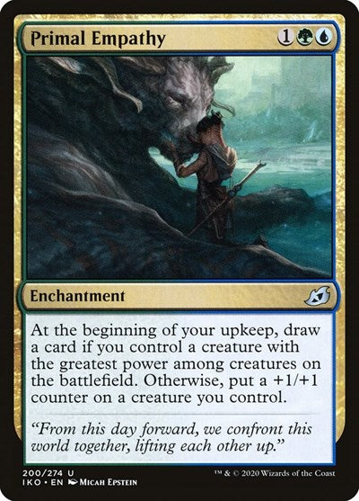 Primal Empathy (IKO) #200 Uncommon (Lightly Played) Ikoria: Lair of Behemoths Magic: The Gathering: 2020